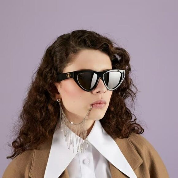 SALE! NEW Gucci GG1333S 003 Havana Brown Cat Eye Women Sunglasses